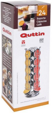 Quttin Metalic Stand de depozitare pentru 24 capsule Dolce Gusto 14x14x33cm S2204278