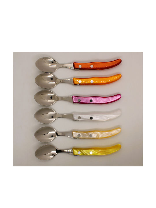 Claude Dozorme Laguiole Set de Linguri Desert / Înghețată Inoxidabile Multicolore 6buc