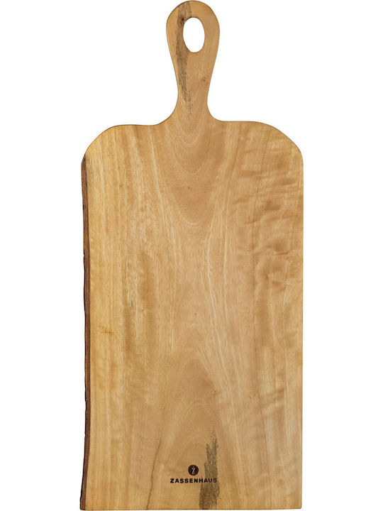Zassenhaus Wooden Cheese Serving Platter with Handle 46x19x2.5cm