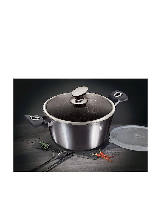 Berlinger Haus Metallic Line Cookware Set Made of Aluminum Carbon Pro with Stone Coating 6 Pieces