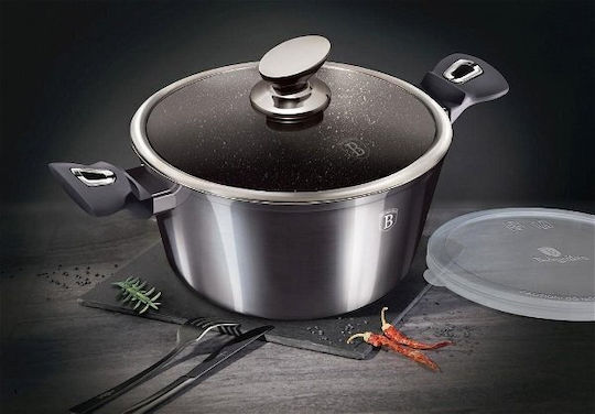 Berlinger Haus Metallic Line Σετ Μαγειρικά Σκεύη από Αλουμίνιο Carbon Pro με Επίστρωση από Πέτρα 6 τεμαχιών