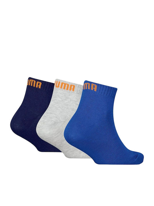 PUMA Kids' Socks Quarter Blue