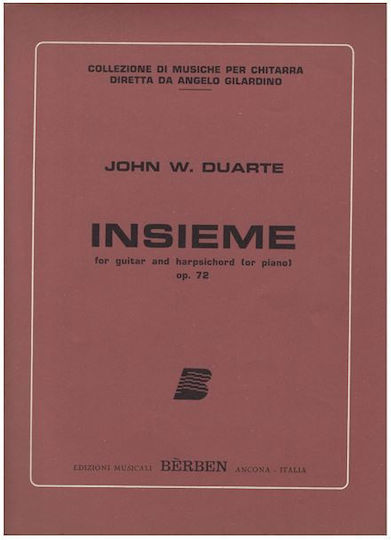 John W Duarte Insieme Guitar Harpsichord Piano Op 72