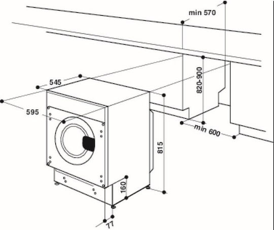 Whirlpool Waschtrockner 9kg/6kg Dampf 1400 Umdrehungen