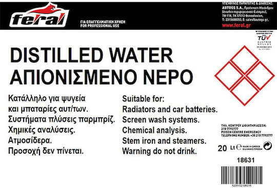 Feral Demineralized Water 20lt