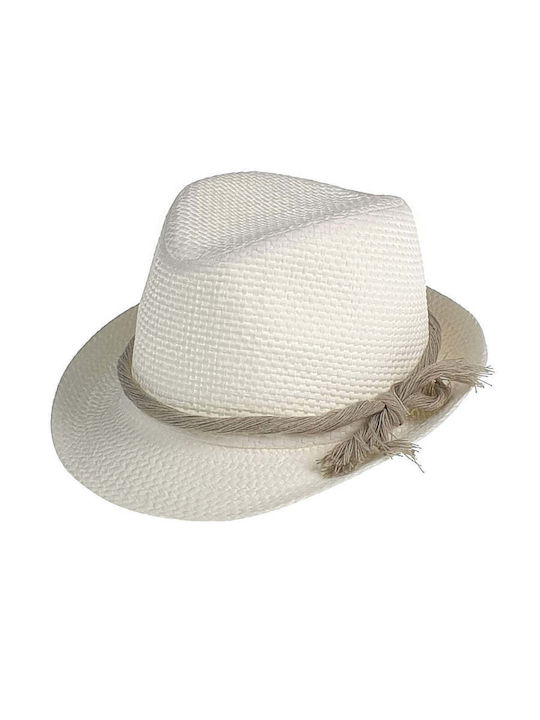 Designer's Cat Kinderhut Fedora Weiß