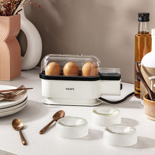 Krups Ovomat Trio Egg Cooker 3 Positions White