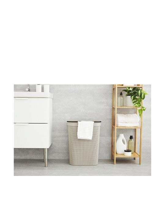 Rotho Babydesign Coș De Rufe Din Plastic 50L Cu Capac 43.1x34x52.9cm Maro