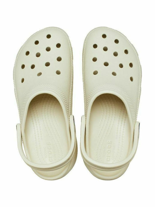 Crocs Classic Platform Clog Women's Anatomic Clogs Beige