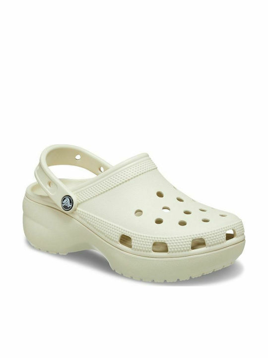 Crocs Classic Platform Clog Women's Anatomic Clogs Beige
