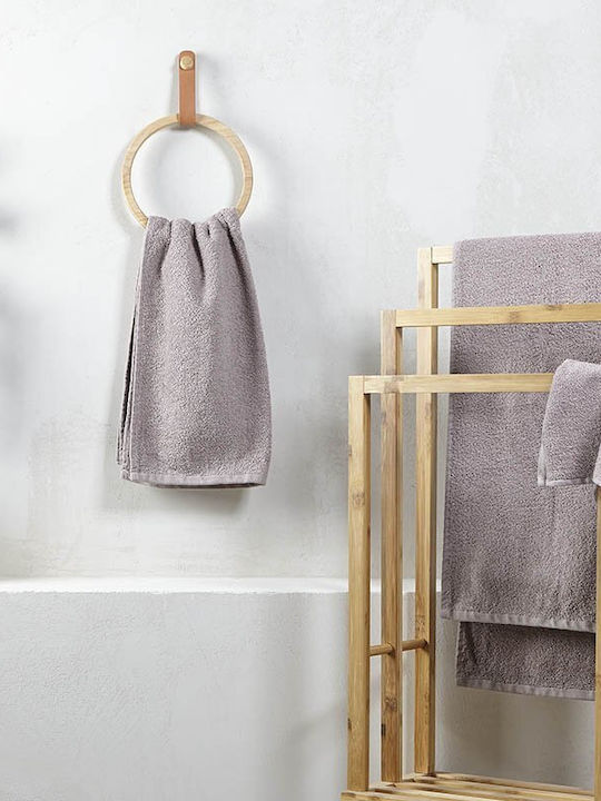 Peiraiki Patraiki Bath Towel Set 3pcs Lilac Marble Weight 440gr/m²