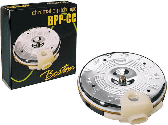 Boston Cromatic Diabluri de acordaj/Pipe de tonaj / Metronom / Tuner BPP-CC Chromatic Pitch Pipe în Culoare Argintiu