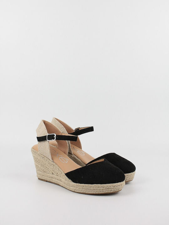 Women's Platform Espadrilles Black