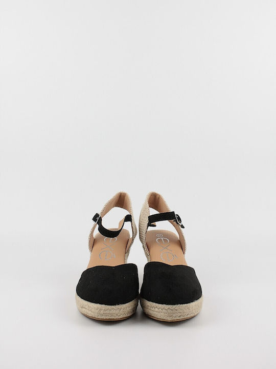 Women's Platform Espadrilles Black