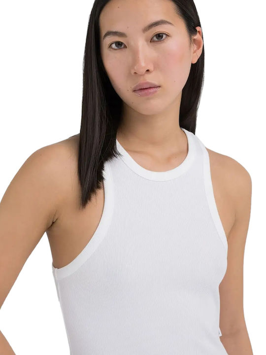 Damen Sport Bluse mit Trägern White
