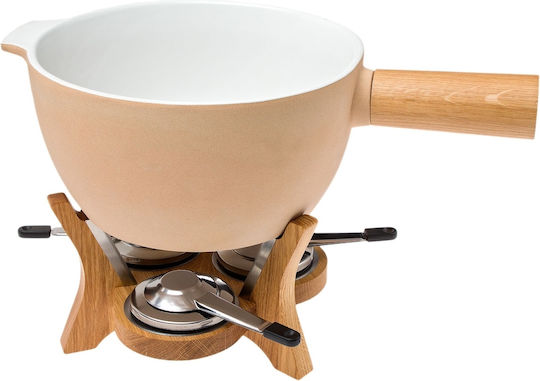 Boska Holland Mr. Big Porcelain Fondue Pot with Tea Light for 12 Persons White 49x31.5x30cm Boska Holland Mr. Big Porcelain Fondue Pot with Tea Light for 12 Persons White 49x31.5x30cm