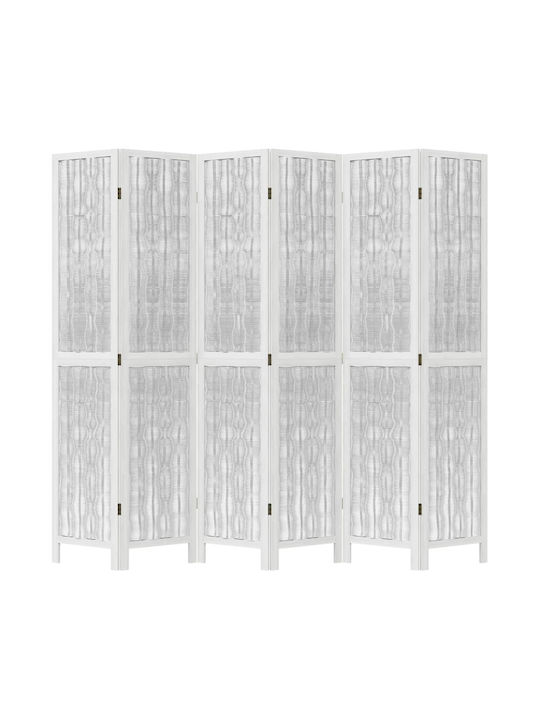 vidaXL Dekorativer Raumteiler Hölzernes mit 6 Paneelen 210x200cm
