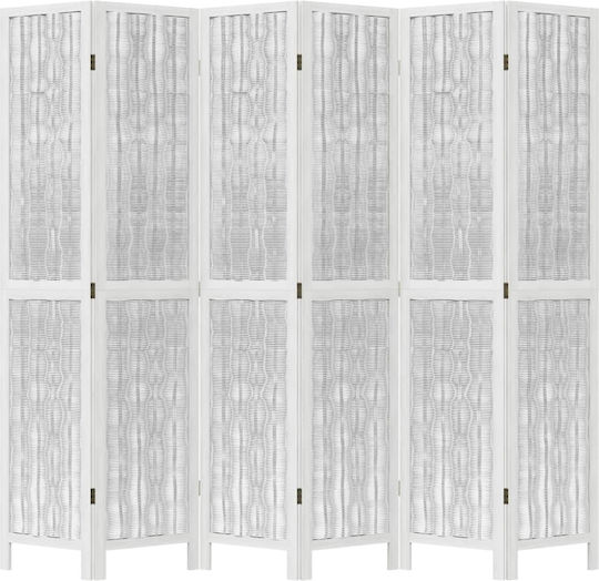 vidaXL Διακοσμητικό Παραβάν Ξύλινο με 6 Φύλλα 210x200cm