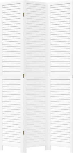 vidaXL Decorative Room Divider Wooden with 3 Panels 105x220cm