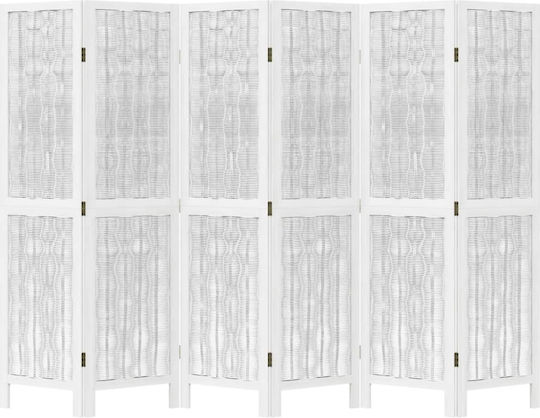 vidaXL Dekorativer Raumteiler Hölzernes mit 6 Paneelen 210x160cm