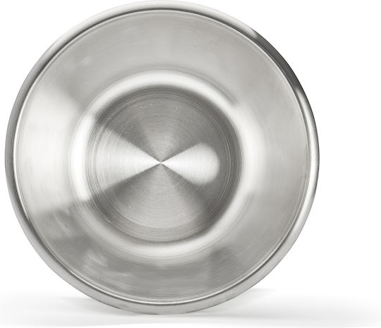 De Buyer Μπωλ Σερβιρίσματος Στρογγυλό Inox Ασημί με Διάμετρο 24εκ.