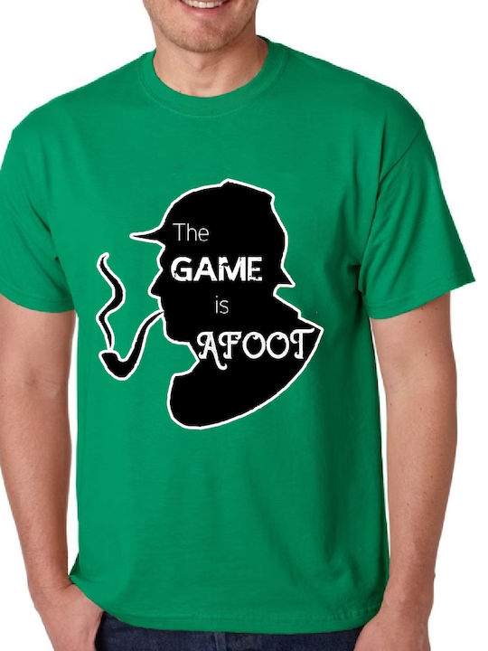 Fruit of the Loom Sherlock Holmes T-shirt Green Cotton