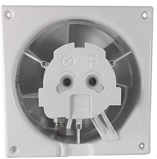 AirRoxy Drim Επιτοίχιος Εξαεριστήρας 125mm Λευκός