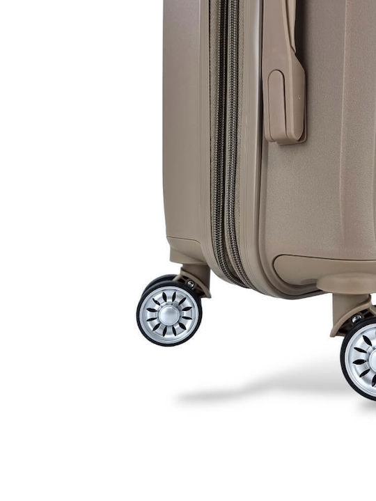 Forecast Reisekoffer Hart Beige mit 4 Räder Höhe 55cm