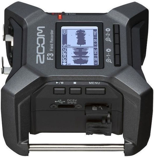 Zoom F3 Digital Portable Recorder Battery/Power for Recording on Memory Card with Phantom Power and USB Power Supply