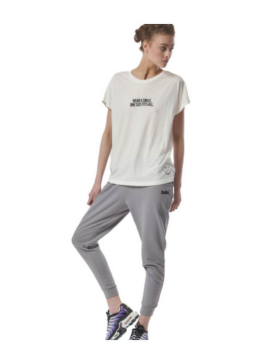 Γυναικείο Αθλητικό T-shirt Antique White