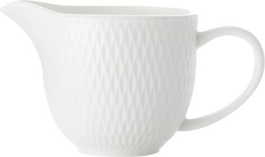 Maxwell & Williams Diamonds Porcelain Milk Jug White