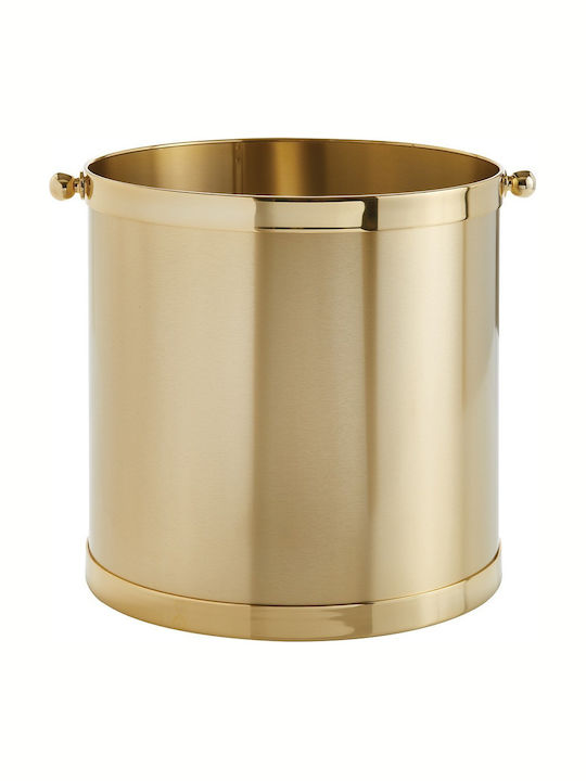 Zogometal K11 Μεταλλικό Καλάθι Αποθήκευσης Ξύλων 34x34x35cm Ασημί