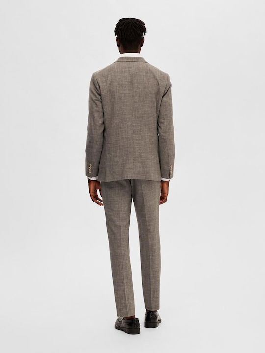 Men's Summer Suit Jacket Slim Fit Beige
