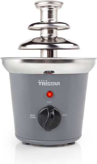 Tristar Silver Chocolate Fountain with 3 Flats 32W 15x15x22cm