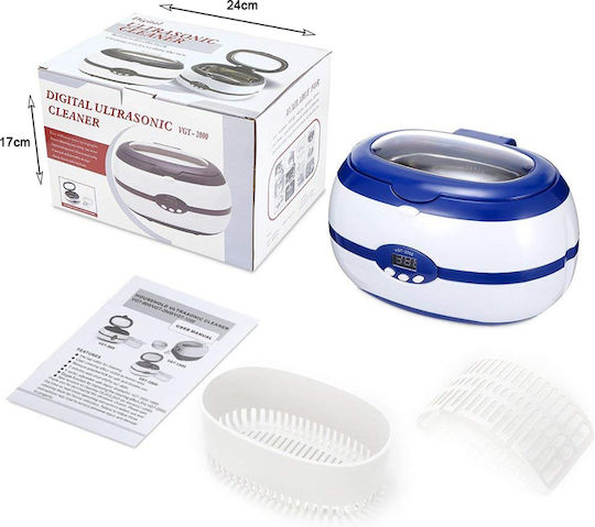 Ultraschallreiniger 600ml Edelstahl mit Digitalem Timer