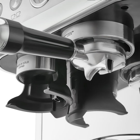 Sencor Automatic Espresso Machine 1700W Pressure 15bar with Grinder Silver SES 6010SS