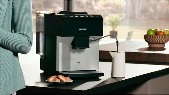 Siemens Eq.500 Αυτόματη Μηχανή Espresso 1500W Πίεσης 15bar με Μύλο Άλεσης Μαύρη TP511D01