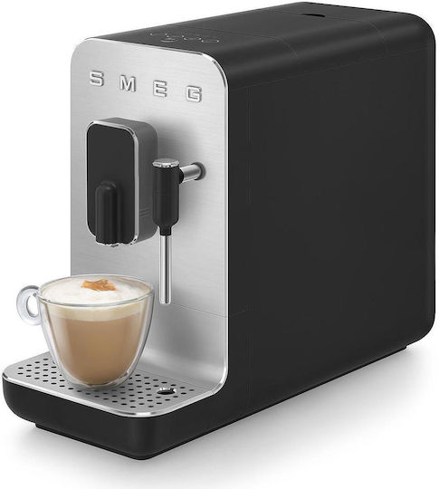 Smeg Automatische Espressomaschine 1350W Druck 19bar mit Mahlwerk Black Matt BCC02BLMEU