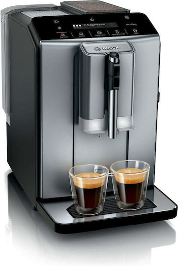 Bosch Αυτόματη Μηχανή Espresso 1300W Πίεσης 15bar με Μύλο Άλεσης Μαύρη TIE20504