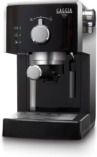 Gaggia Style Automatic Espresso Machine 1025W Pressure 15bar for Cappuccino Black