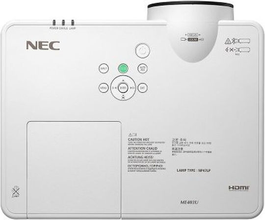 Nec ME403U 60005221 Projector LCD Απλής Λάμπας με Ενσωματωμένα Ηχεία