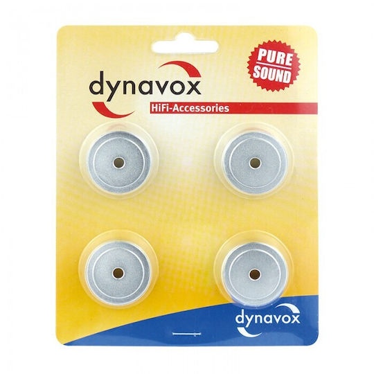 Dynavox Aluminium Midi Shock Absorbing Absorbers Set of 4 Pieces Silver