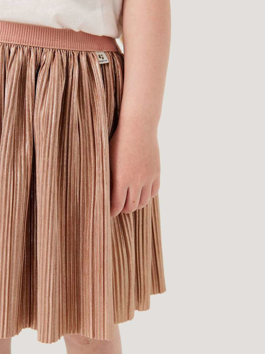 Kids' Pleated Skirt Gold
