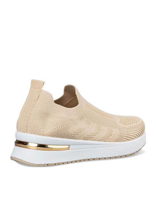 Damen Sneakers Beige