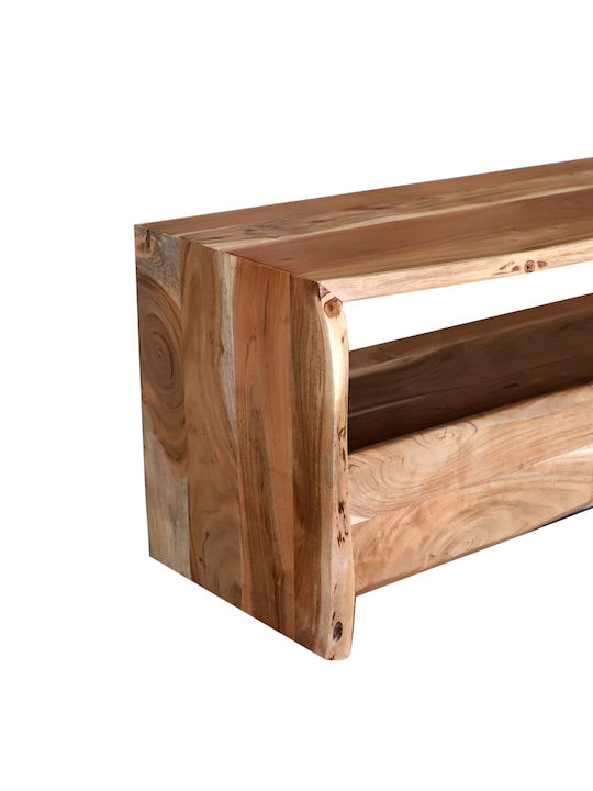 TV-Möbel Konna aus Massivholz Acacia Wood Massif Karydes L140xB40xH45cm