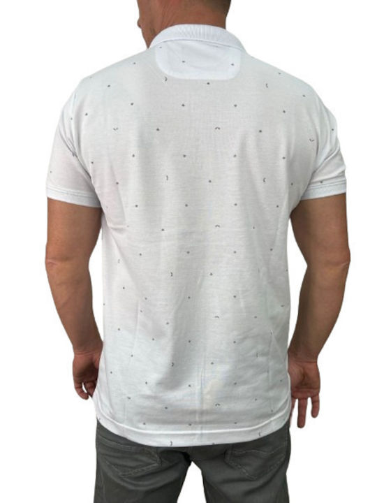 Side Effect Men's Short Sleeve Blouse Polo White