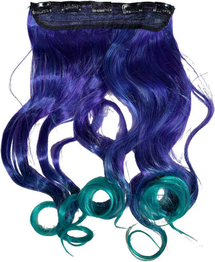 Hairpieces with Clip in Purple Color 60cm