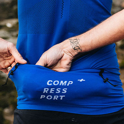 Compressport Free Belt 7521 Centură de alergare Μπλε