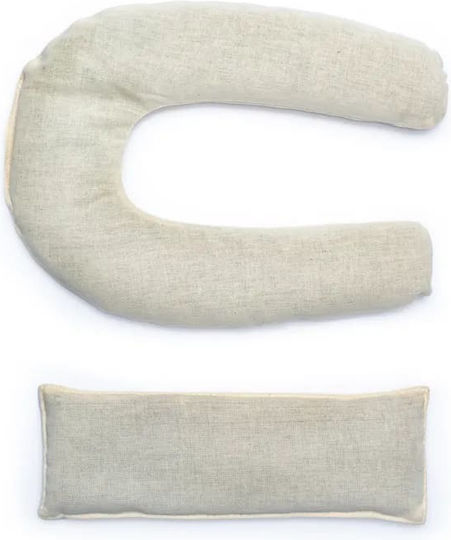 Yogi & Yogini Cotton made Travel Set Pillow Beige