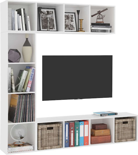 Wohnzimmer TV-Einheit Weiß M180xB30xH180cm